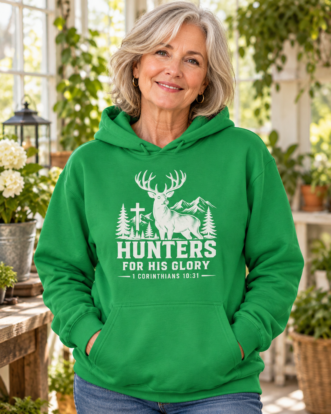 Hunters for HIS Glory Hoodie — Christian Hunting Sweatshirt