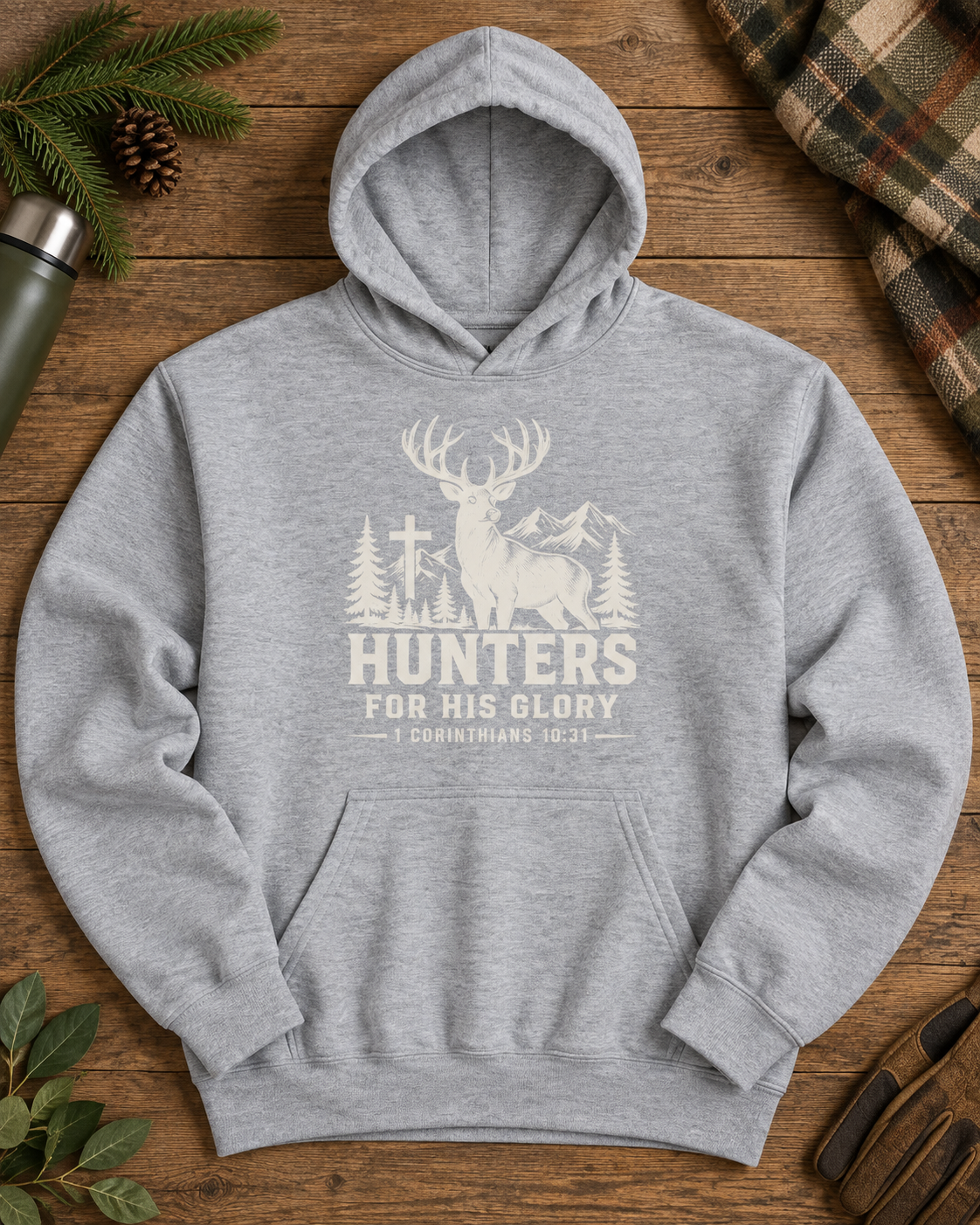 Hunters for HIS Glory Hoodie — Christian Hunting Sweatshirt