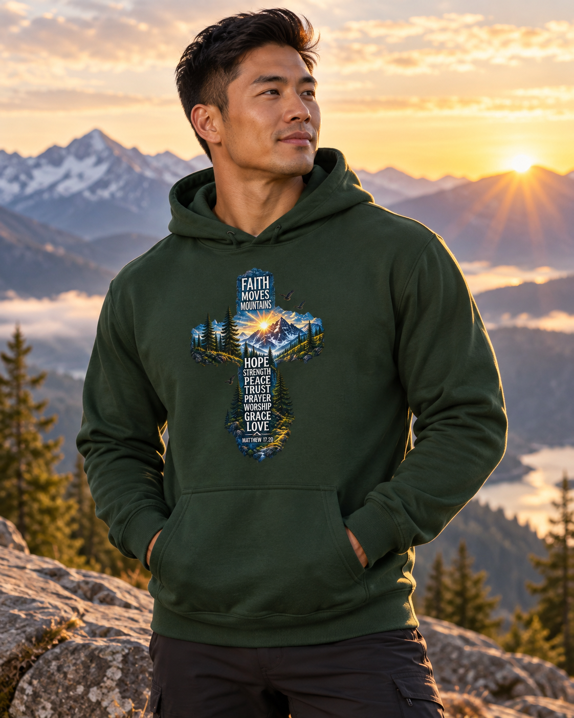 Faith Moves Mountains Hoodie