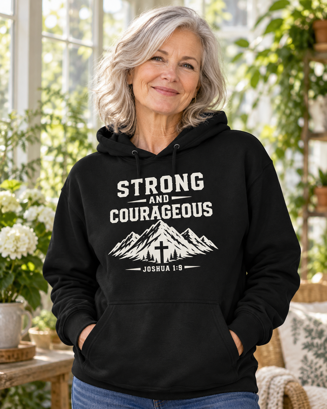 Strong and Courageous Hoodie