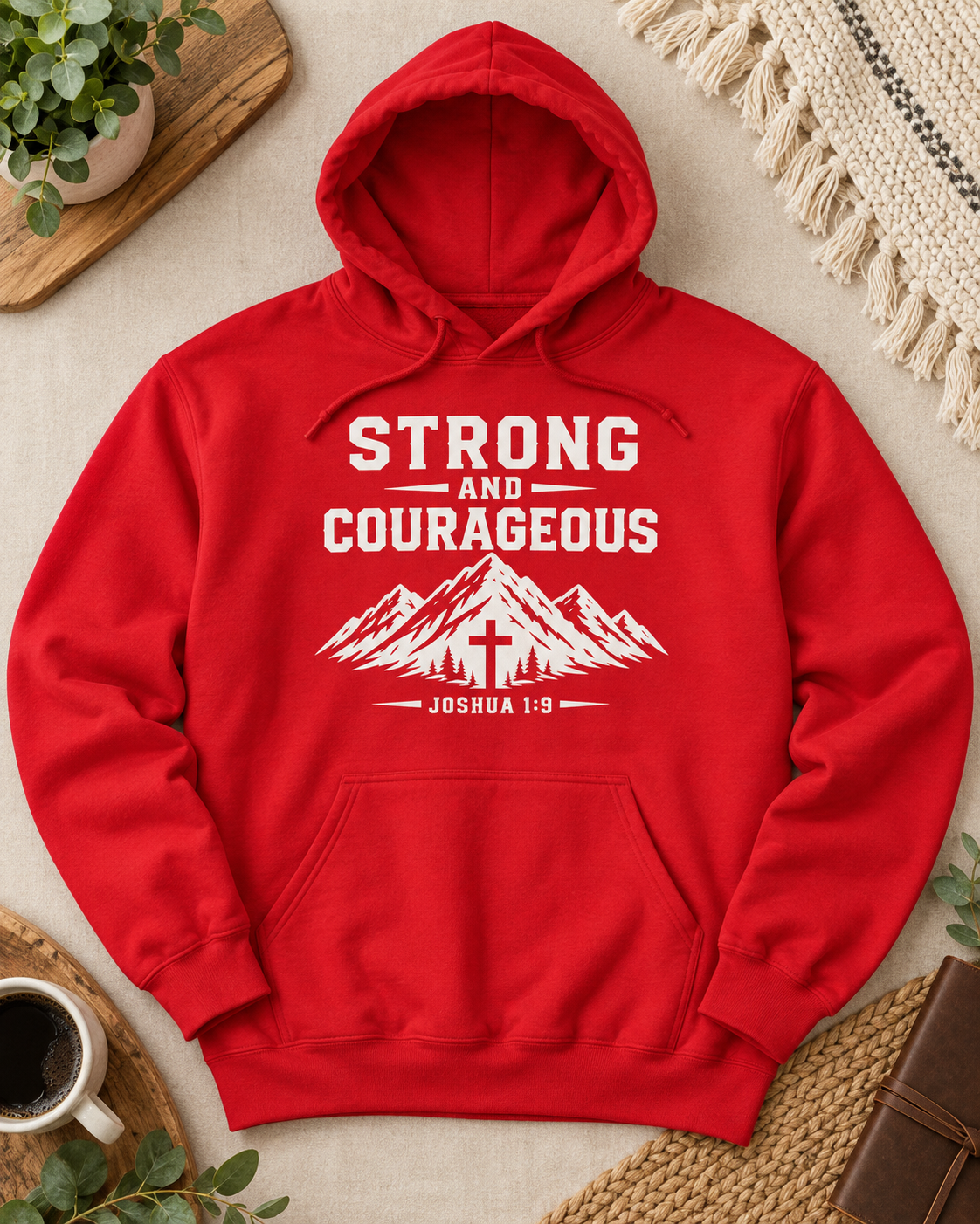 Strong and Courageous Hoodie