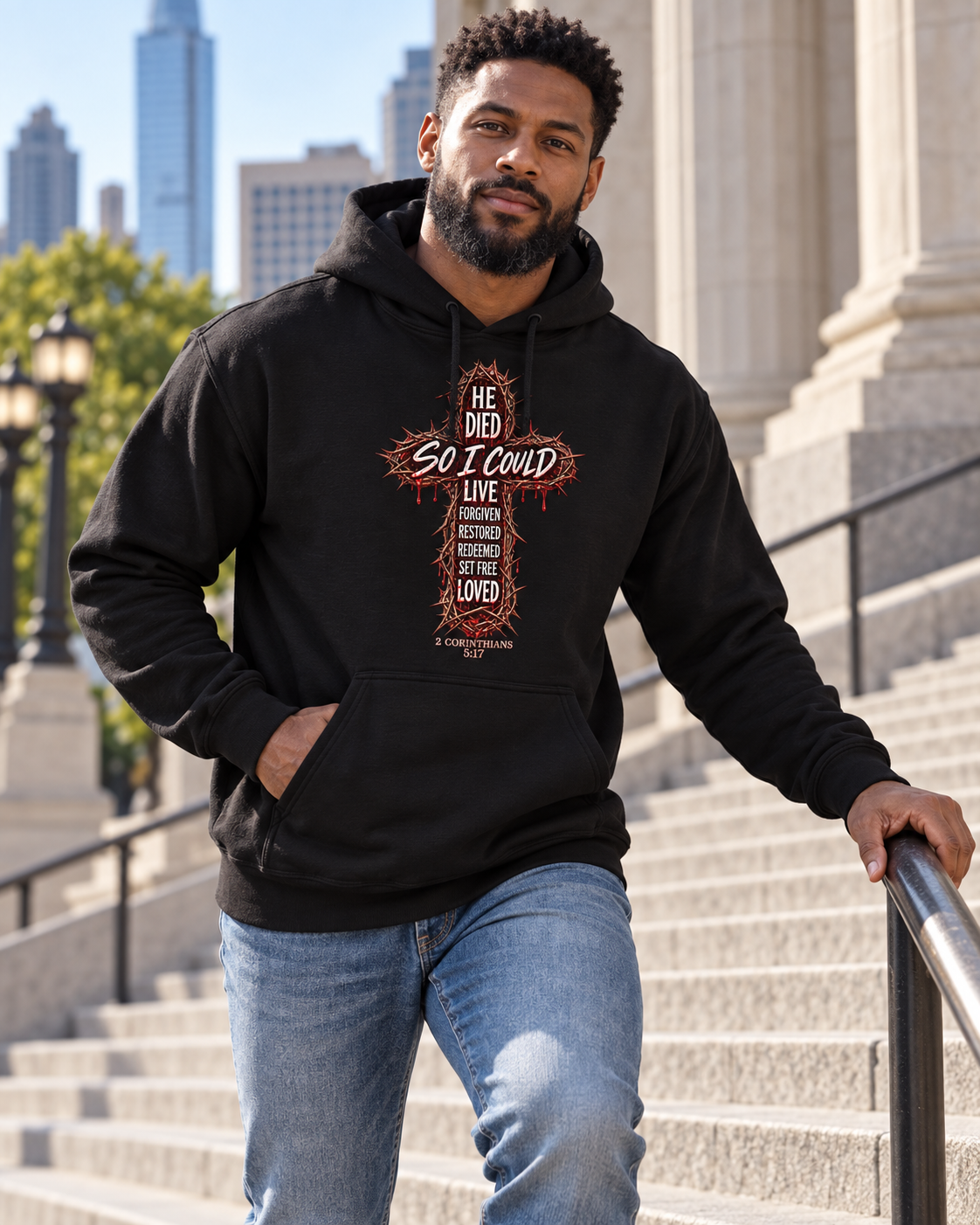 He Died So I Could... Hoodie