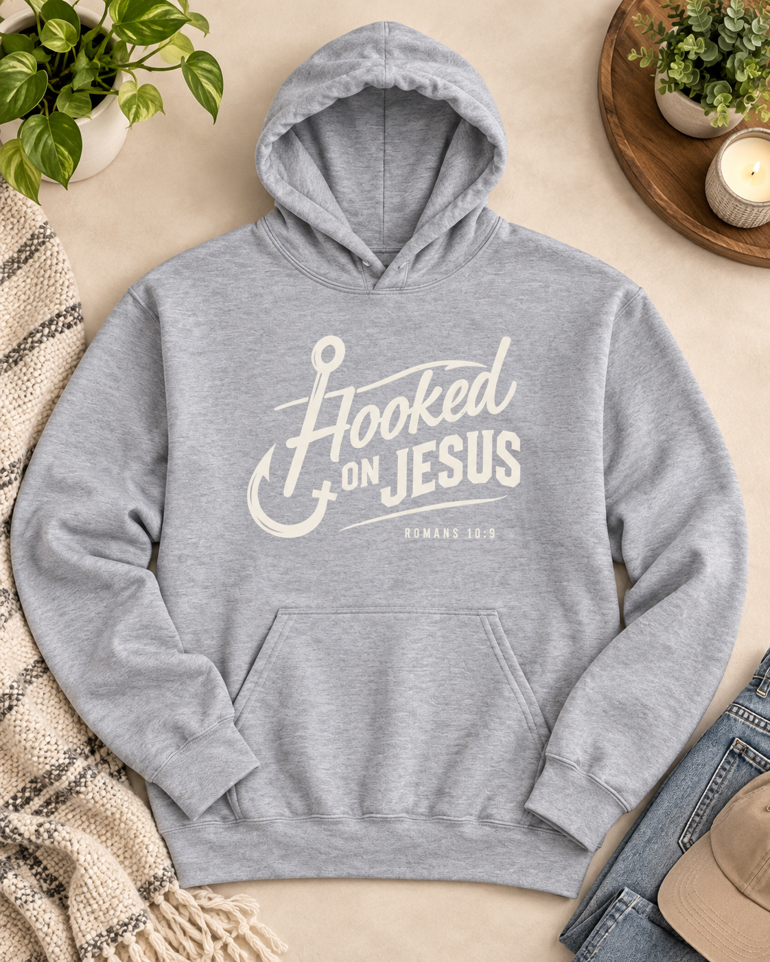 Hooked on Jesus Hoodie