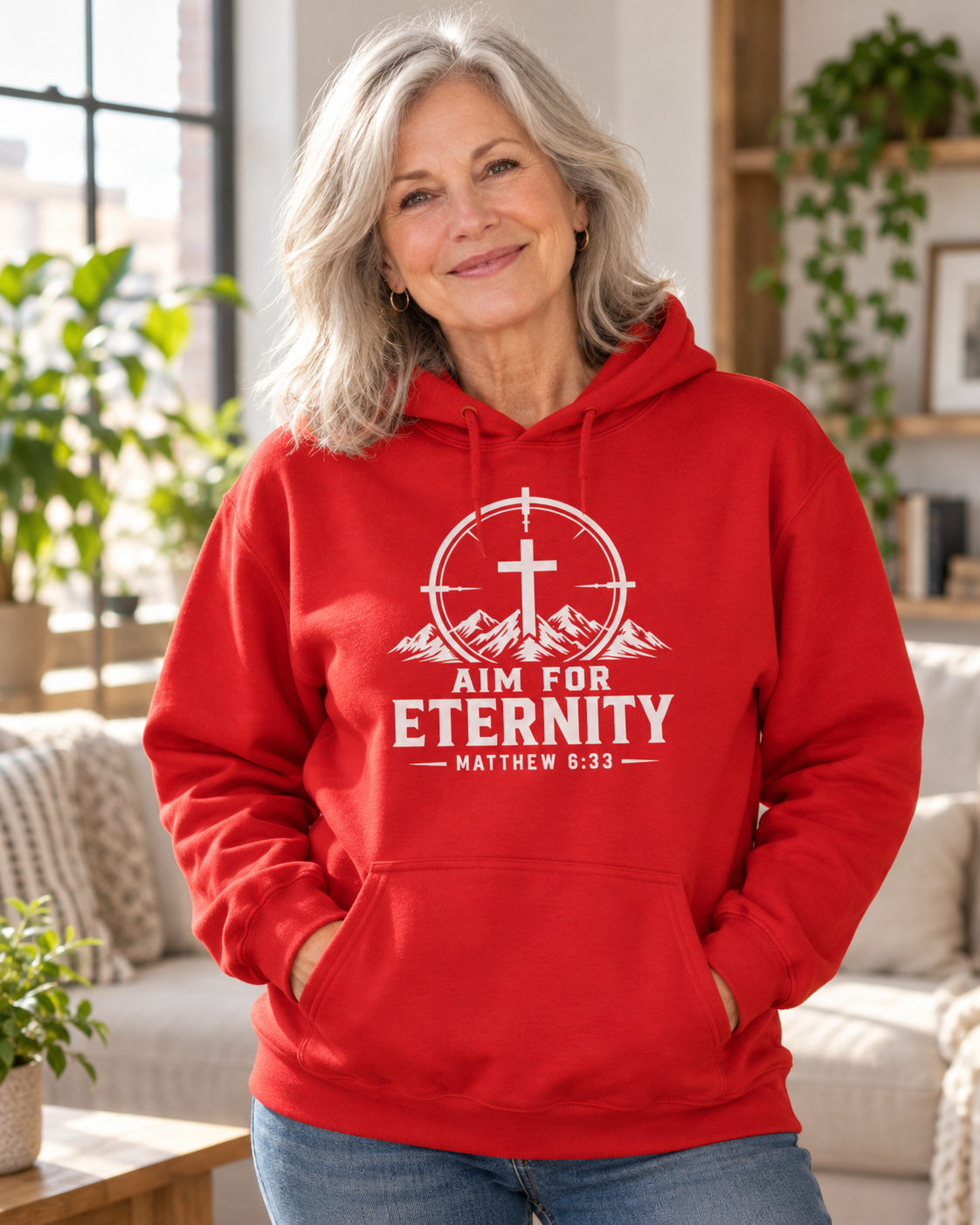 Aim for Eternity Hoodie — Christian Hunting Sweatshirt