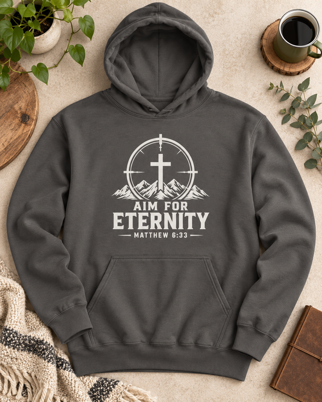 Aim for Eternity Hoodie — Christian Hunting Sweatshirt