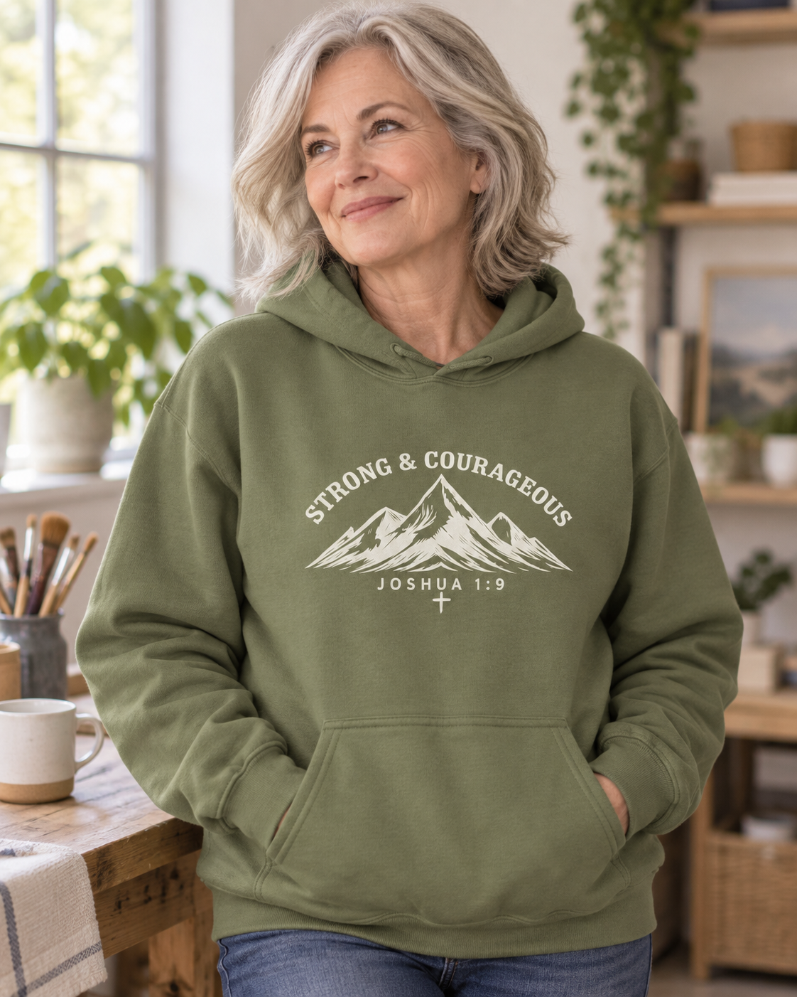 Strong and Courageous 2 Hoodie