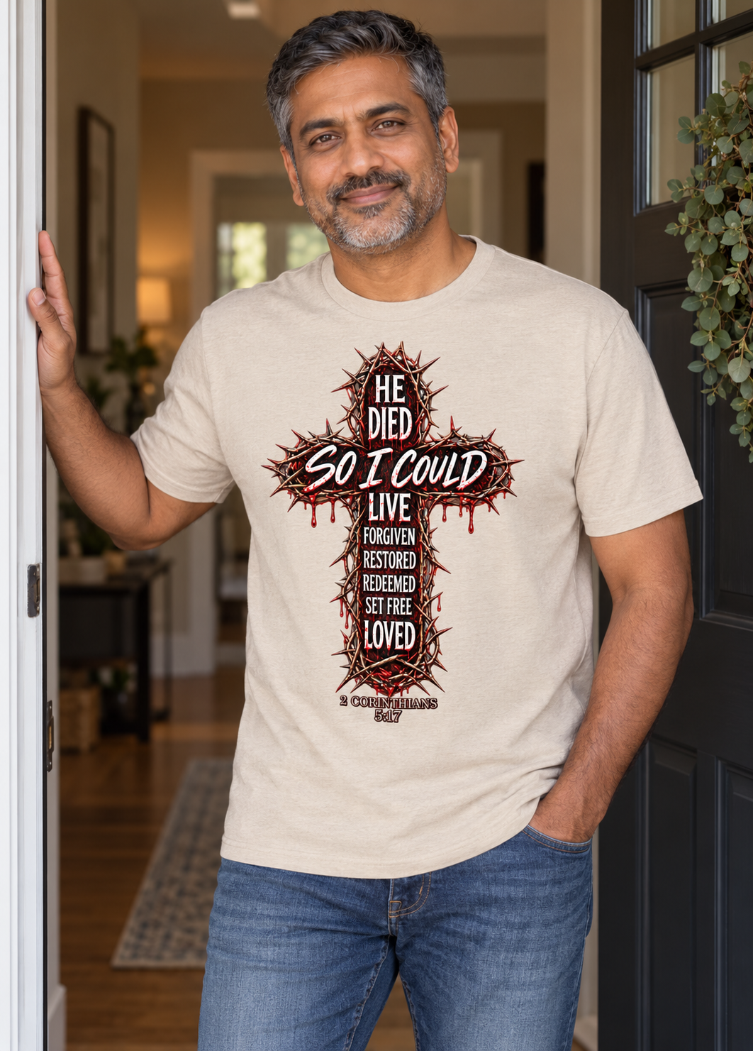 He Died So I Could... T-Shirt