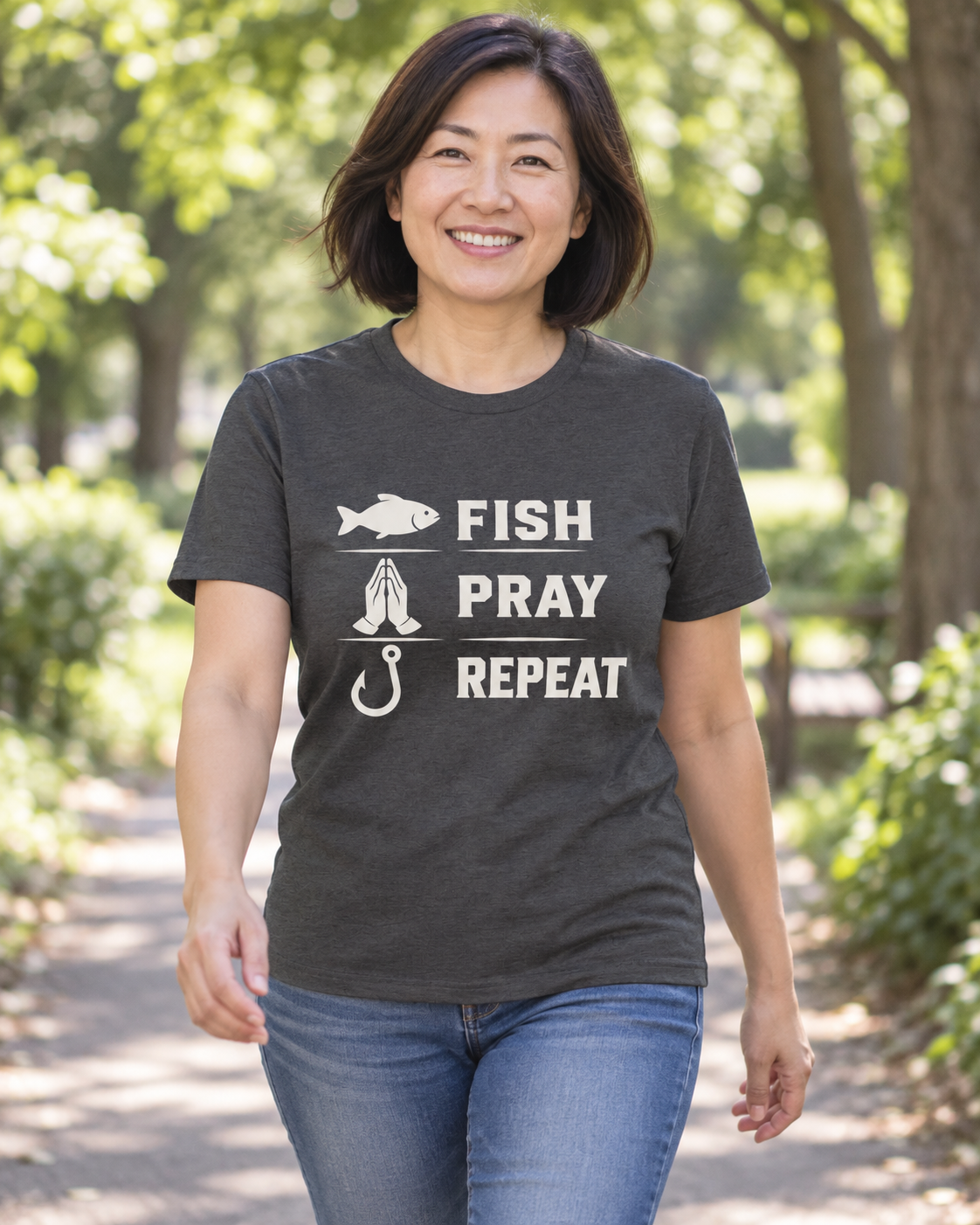 Fish Pray Repeat T-Shirt