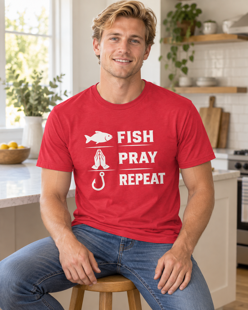Fish Pray Repeat T-Shirt