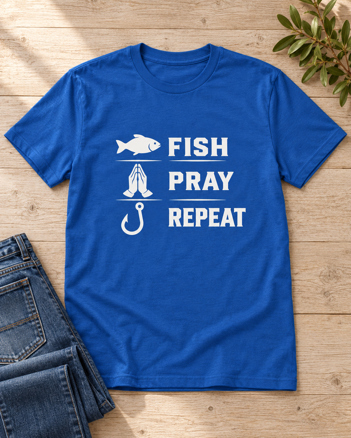 Fish Pray Repeat T-Shirt