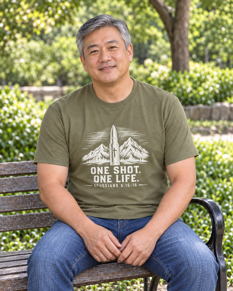 One Shot One Life T-Shirt — Christian Hunting Tee
