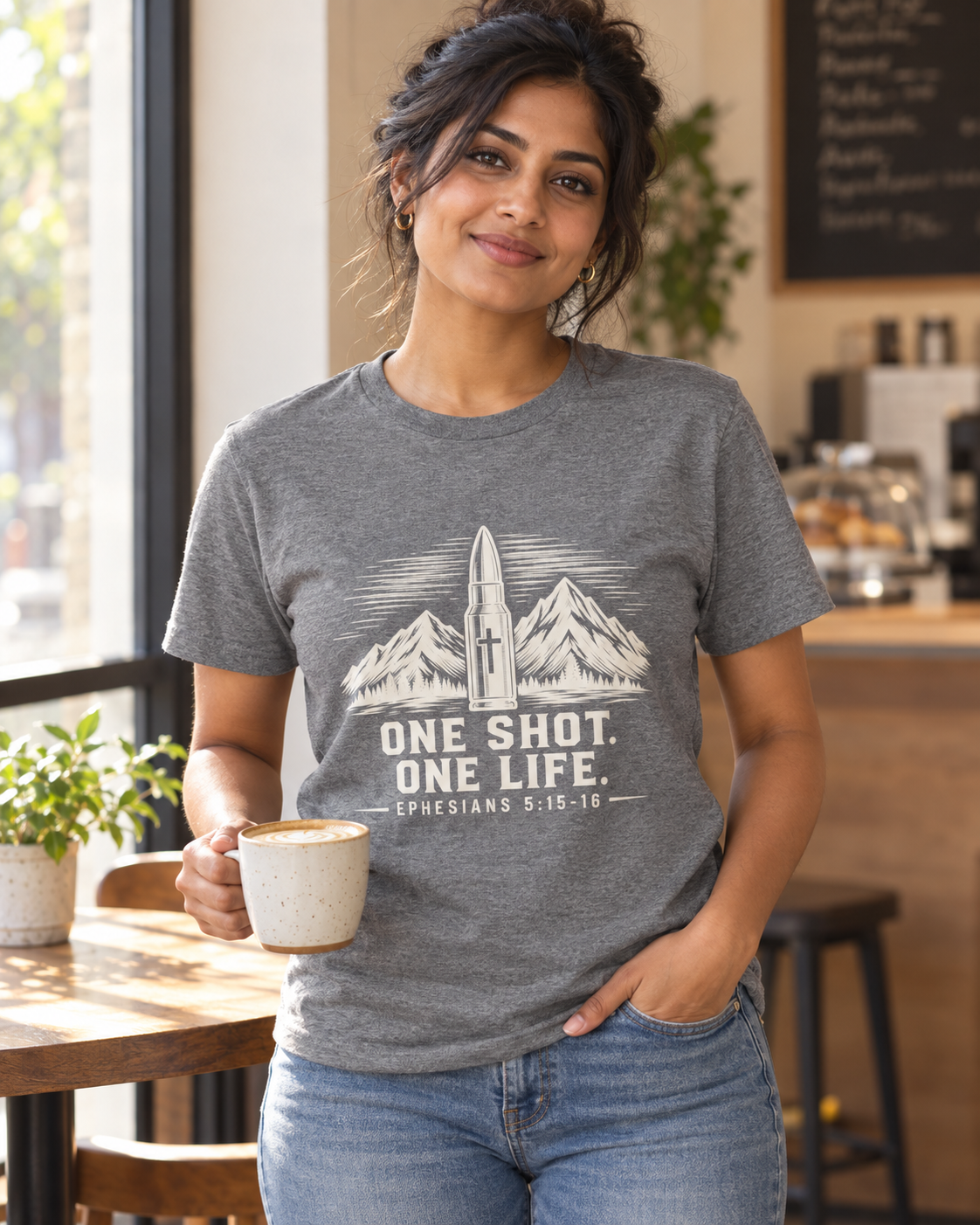 One Shot One Life T-Shirt — Christian Hunting Tee