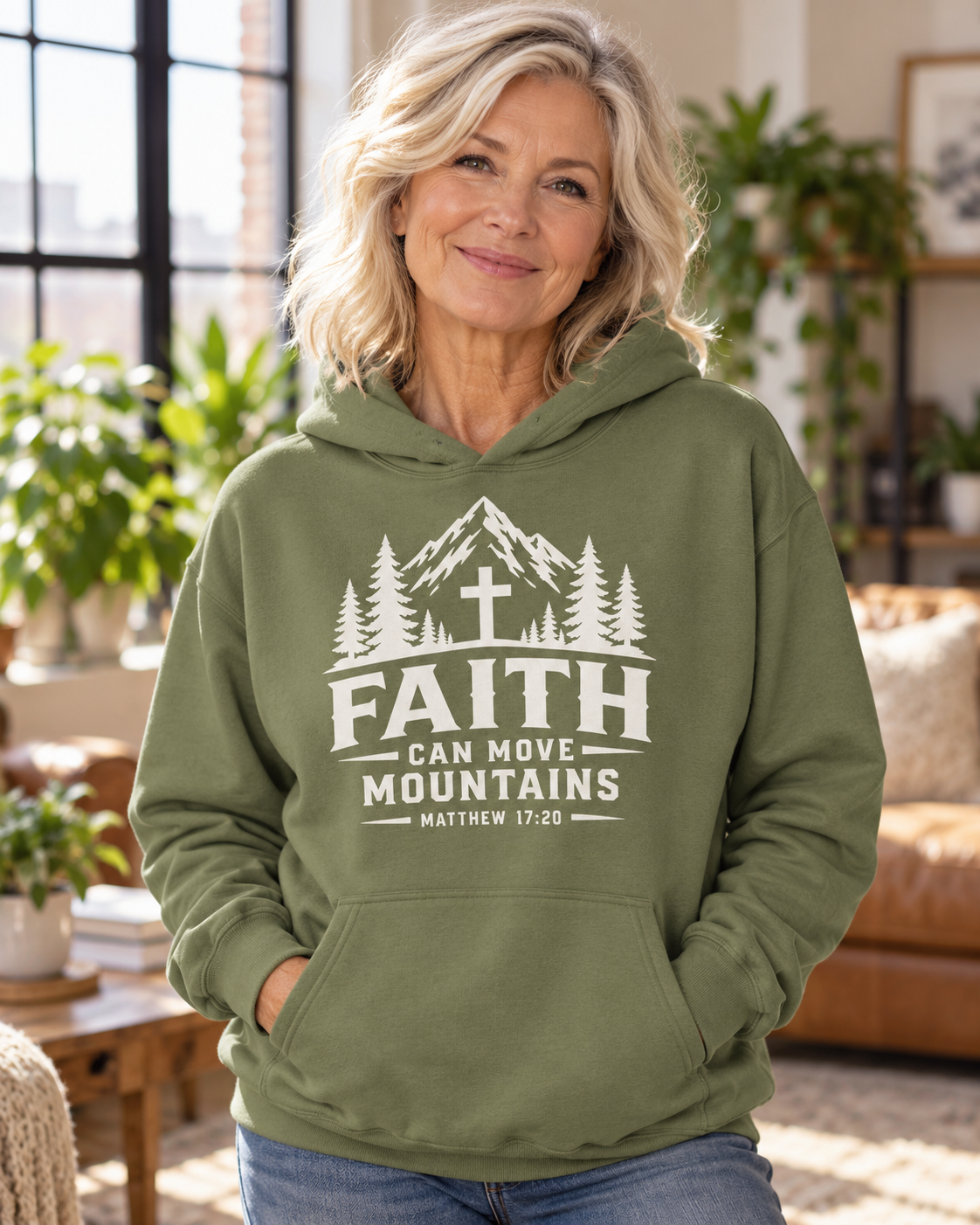 Faith Can Move Mountains Hoodie