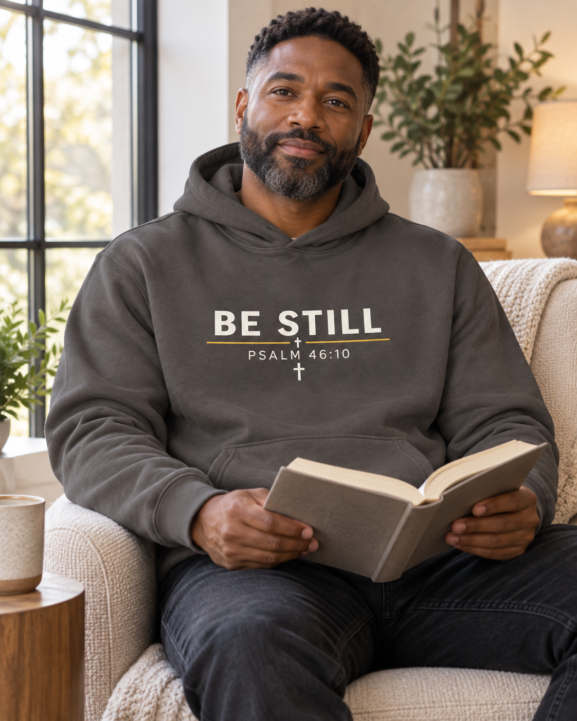 Be Still Hoodie Black / S