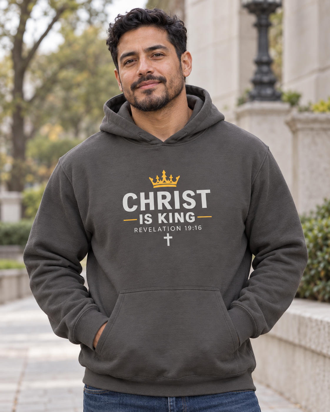 Christ is King Hoodie Black / S