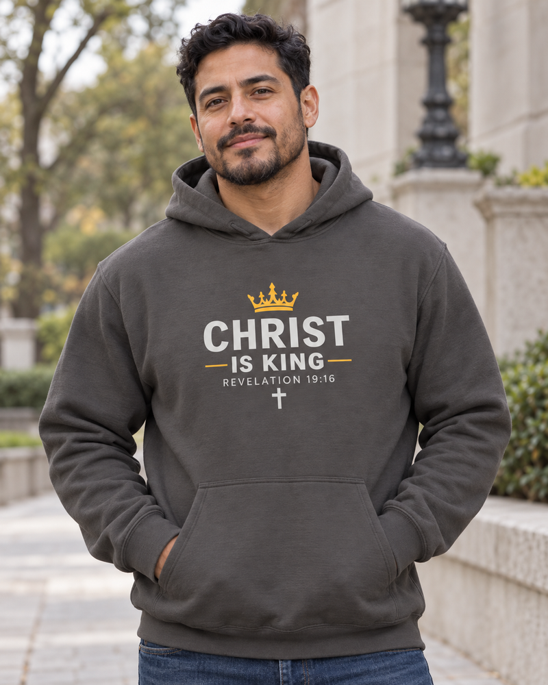 Christ is King Hoodie Black / S