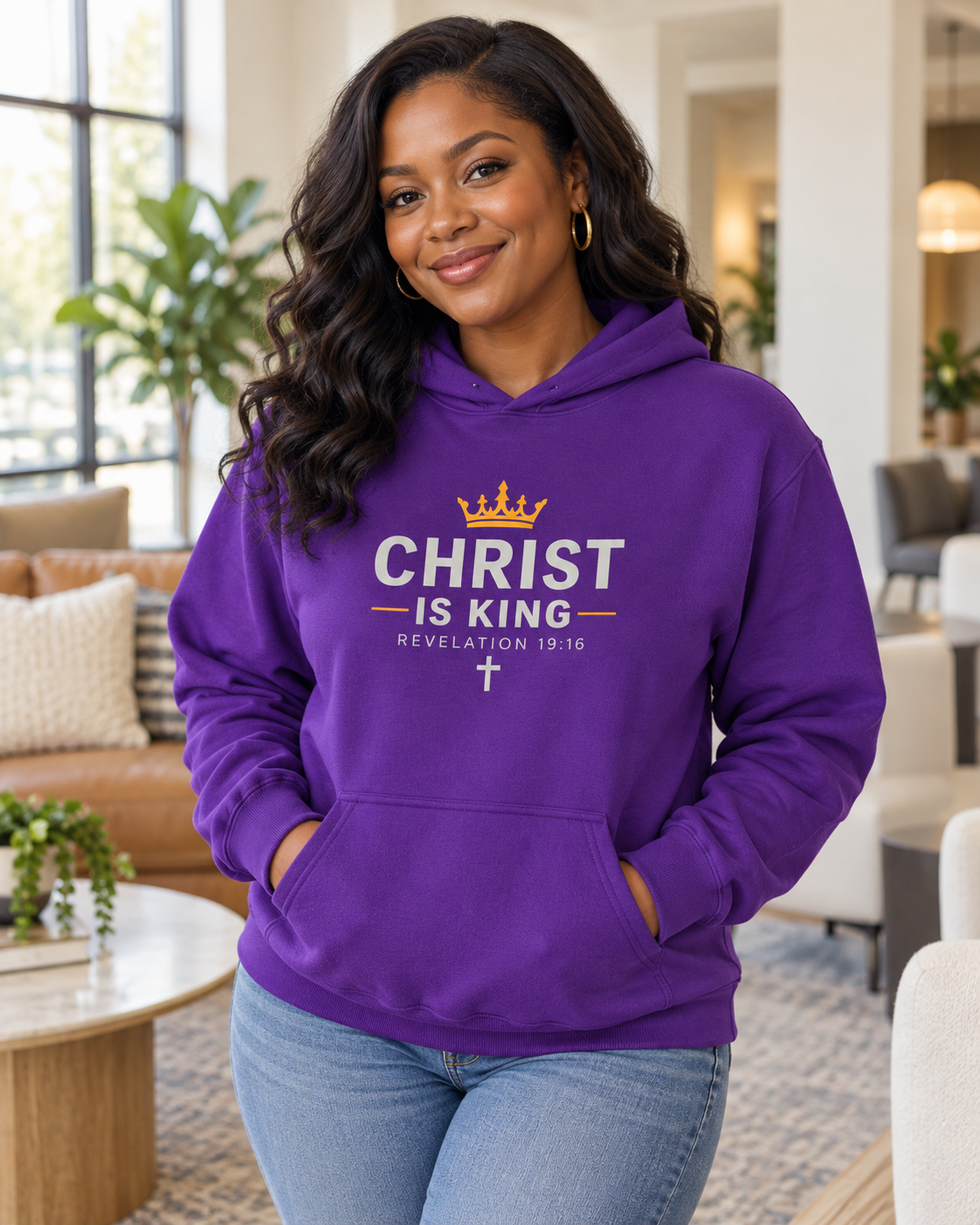 Christ is King Hoodie Black / S