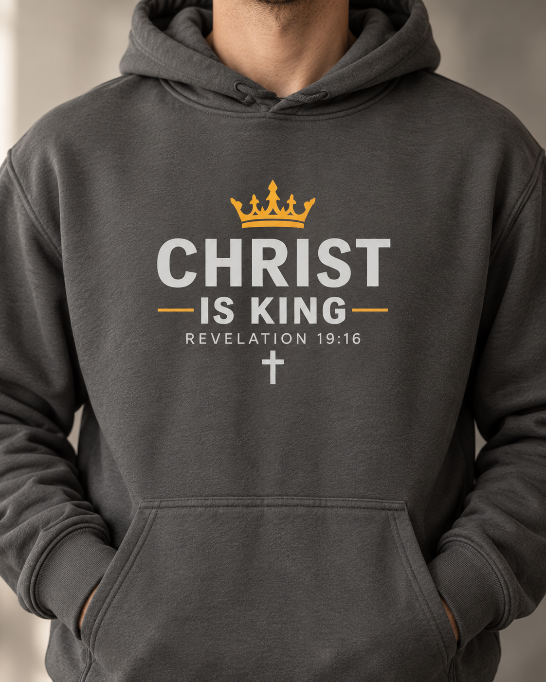Christ is King Hoodie Black / S