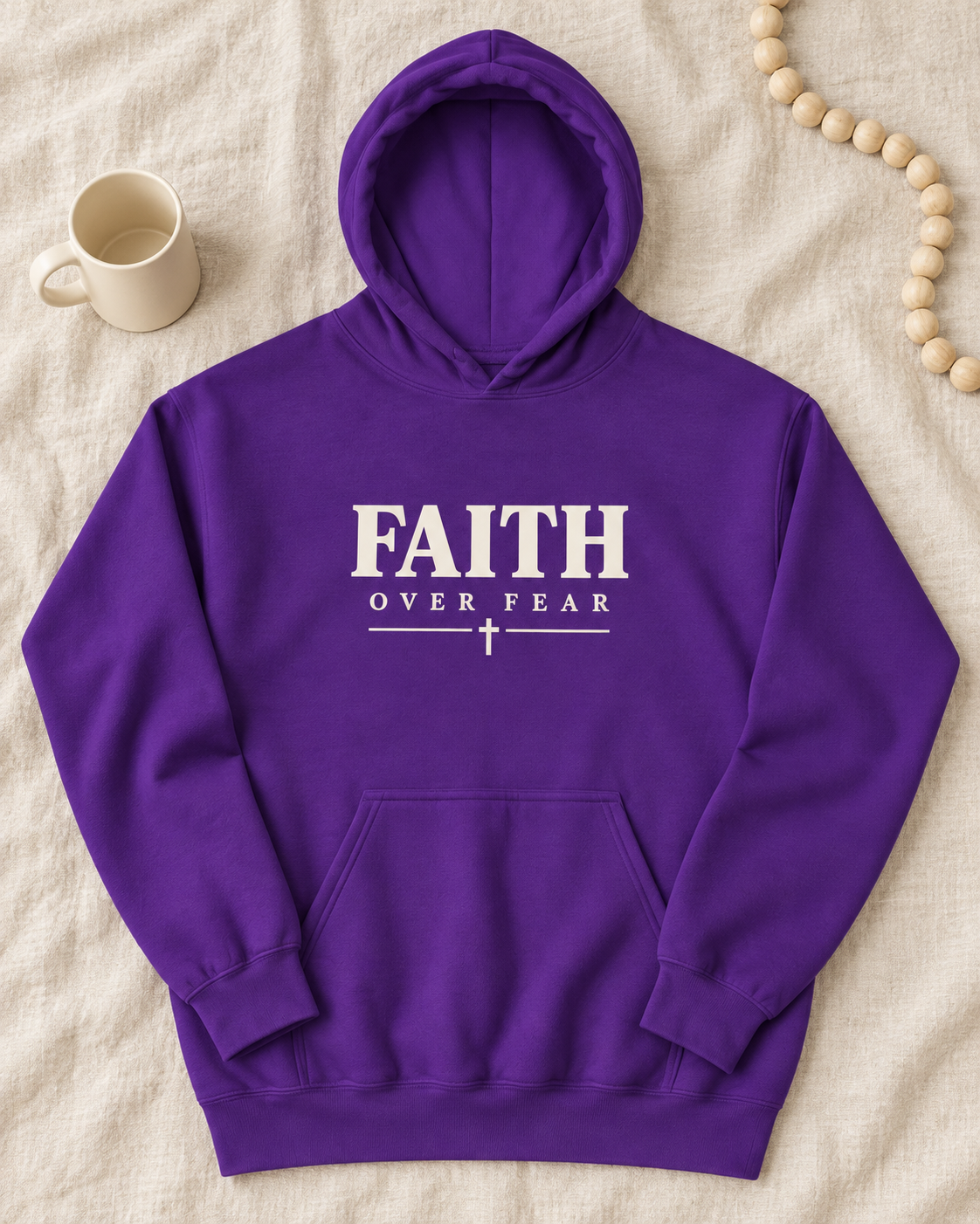 Faith Over Fear 2 Hoodie Black / S