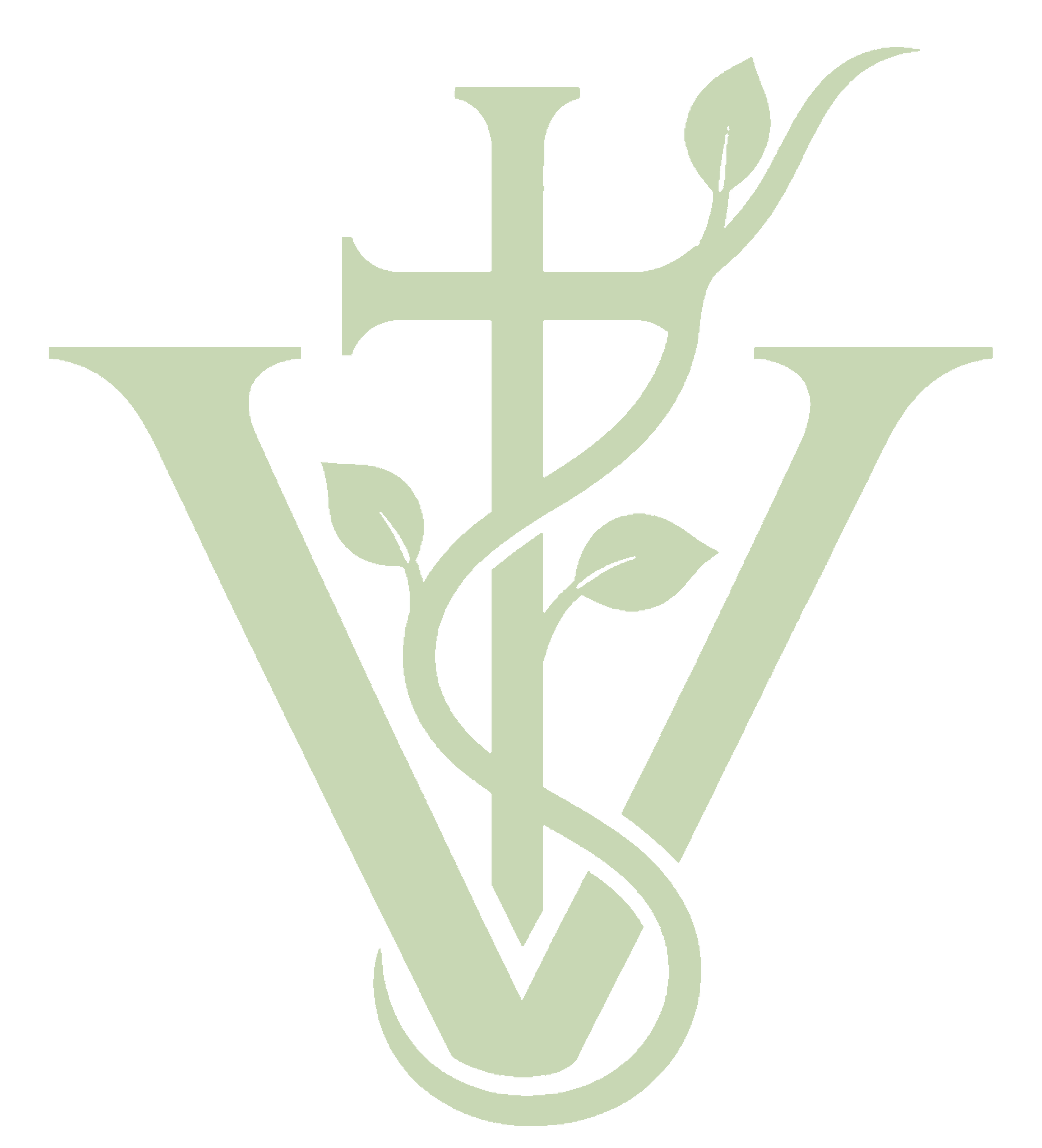 Verivine Apparel Co. cross and vine monogram